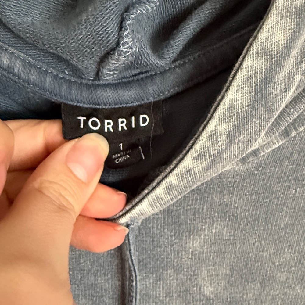 NWOT Torrid Mini French Terry Hoodie Dress - Picture 5 of 6